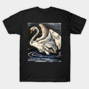 Swan Marker Sketch T-Shirt